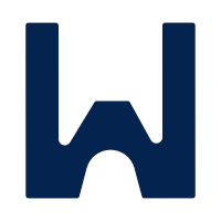 Blaues und Weißes LOGO von WITFIMIT mit dem Buchstaben W.